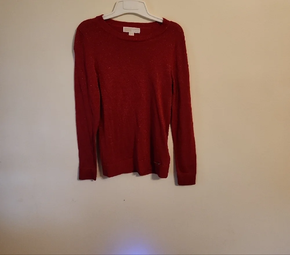 Michael Kors Sparkling Red Knit Top